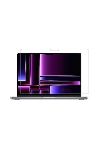 NovStrap Apple Uyumlu MacBook Pro 2023 16 inç M2 Pro Max A2780 ile Ekran Koruyucu Parlak Nano Film