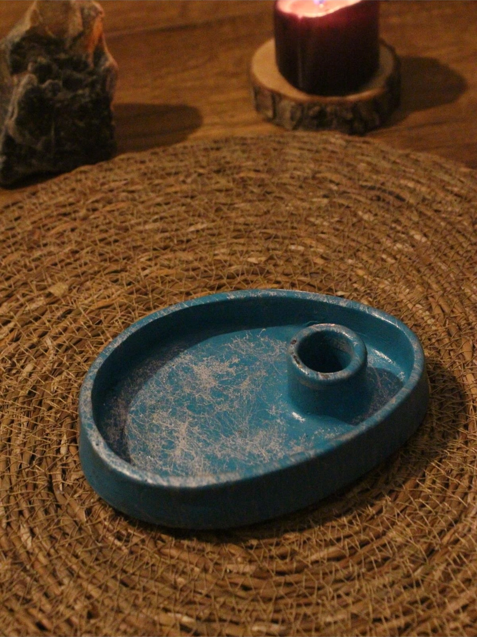 Yumurta Palo Santo Tütsülük & Palo Santo Tütsü 2 Adet Mavi