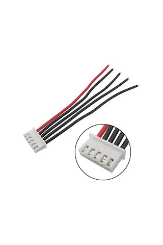 Jst-xh 2.54mm 5 Pin 26awg 20cm Tek Damarlı Dişi Bağlantı Kablosu