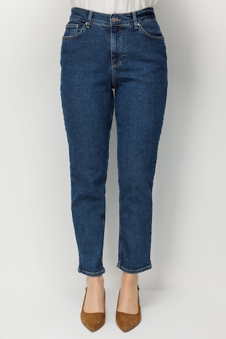 Ekol Kadın Büyük Beden Beş Cep Dar Paça Kot Pantolon 4148 Indigo Indigo