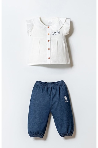 U.S. Polo Assn. U.s. Polo Assn Kız Bebek 2'li Takım Füme-2518