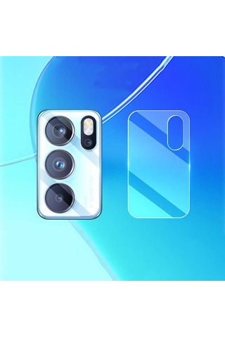 Oppo Reno 6 4G Nano Kamera Lens Koruma Camı Renksiz