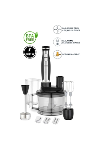 Fakir Multi Blend 1700 W Blender Seti
