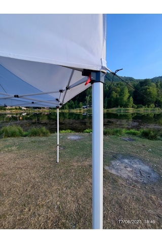 3x3 M 40 Mm Altıgen Gazebo Tente Beyaz