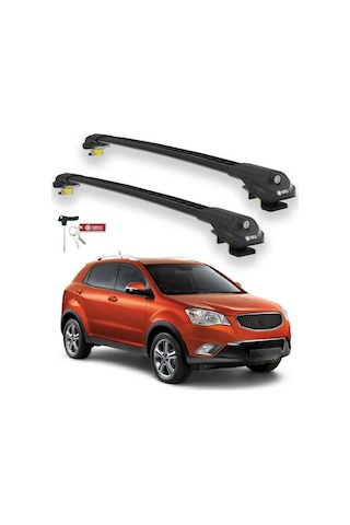 Turtle Ssangyong Korando C200 2010-2019 Ara Atkı Air1 Siyah