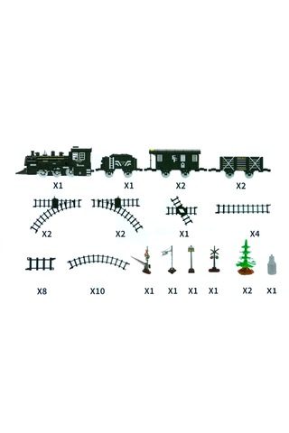 Oyuncak Tren Işıklı Sesli Buharlı 1988 Tren Klasik 40 Parça