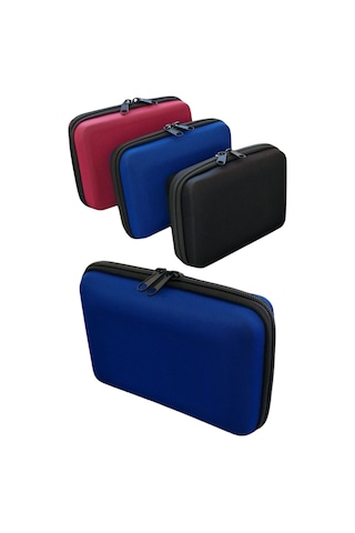 Makyaj Çantası Sert Kapaklı Kozmetik Seyahat Organizeri Mavi