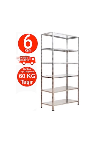 Açıkmağazam Galvanizraf 6 Katlı Galvaniz Çelik Raf Arşiv Depo Rafı Açıkmağazam Galvanizraf 6 Katlı Galvaniz Çelik Raf Arşiv Depo Rafı