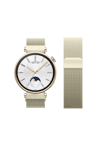 Huawei Watch Gt4 41mm Uyumlu Manyetik Milanese Loop Metal Kordon