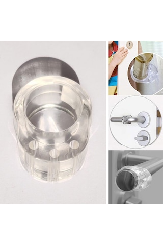 Kapı Kolları İçin Duvar Koruyucusu 6'lı Paket Şeffaf