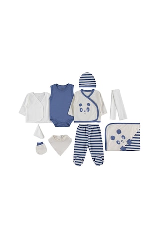 Civil Baby Erkek Bebek Pandalı 10'lu 0-24 Ay Zıbın Setleri - Lacivert