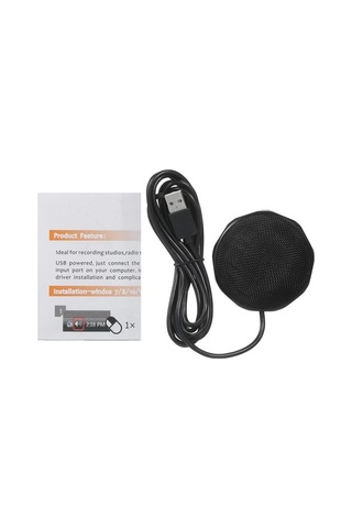 Novahub Usb Taşınabilir 360 Kondenser Mikrofon, Oyun Ve Kayıt Mikrofonu, Masaüstü Mikrofon