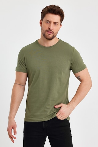 MMetalic Erkek Çok Renkli T- Shirt Regular Fit Rahat Kesim Bisikle (549330284) Haki