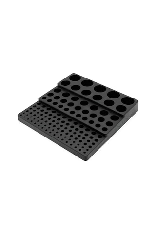 Leasetake Çok İşlevli Matkap Tutucu 131 Delik Alet Tutucu Kutusu Matkap Ucu Saklama Kutusu Siyah Siyah