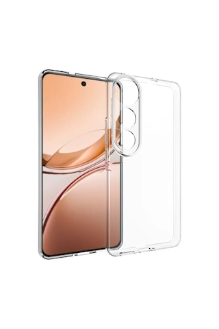 Vivo V50 Lite 4g Kılıf Zore Süper Silikon Kapak Seffaf