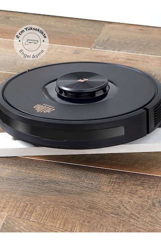 Karaca Vantuz Off-Road RS007 2 in 1 Haritalamalı ve Moplu Vacuum Konuşan Robot Süpürge