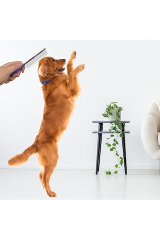 Kısa Tüy Uzun Tüy Kıtık Açıcı Metal Kedi Köpek Tarağı