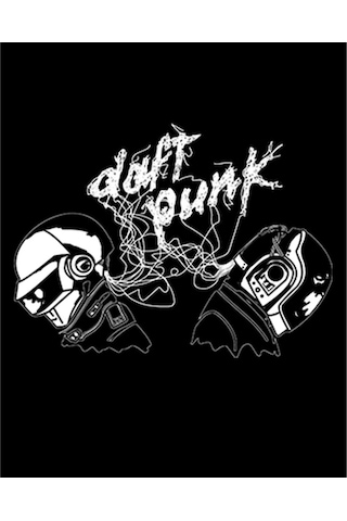 Zepplin Giyim Daft Punk Ropes Büyük Sırt Patch Yama