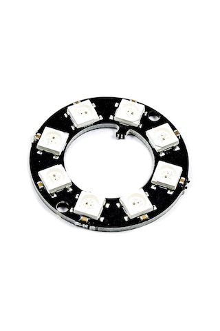 8 Bit Neopixel Halka Ring Ws2812b 5050 Rgb Led Modül 5050 Adreslenebilir Lamba Kart Full Color Ekran
