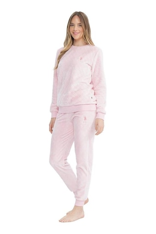 U.S. Polo Assn. U.s Polo 17080 Kadın Peluş O Yaka Pijama Takım 001