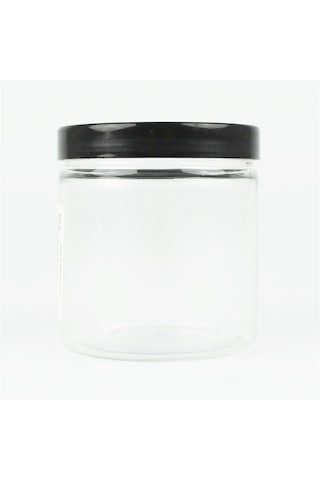 Hobbytime 772 Şeffaf Pet Kavanoz, 250 Ml. Contalı Kapaklı-34512