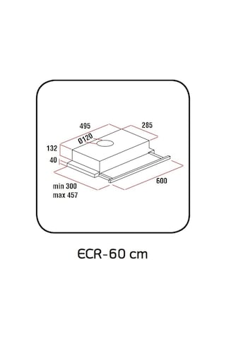 Exep F4 ECR Çift Filtreli Beyaz Aspiratör