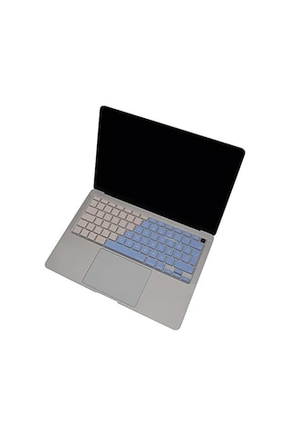 Türkçe Q Klavye Koruyucu Macbook Air 13 A1932 A2179 A2337 M1 Uyumlu Uk Iso Ters L Enter Ultra İnce Silikon Keyboard Cover Mavi Pembe