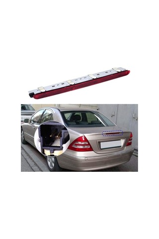 Novahub W203 Tampon Led Lambası Lambası Fren C-class Benz Arka Arka Araba 2038201456a 2038200156 2000-2007 Cn
