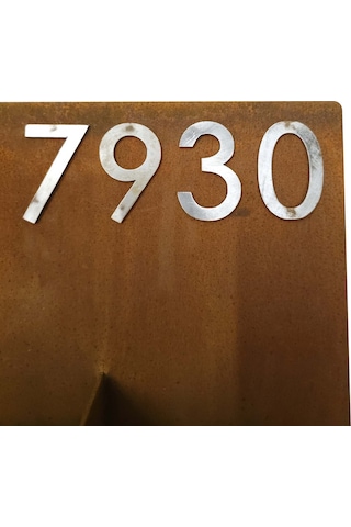 Corten Numaralı Modern Saksı