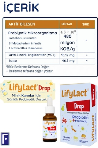 Lifylact Probiyotik Damla 3 x 10 ML