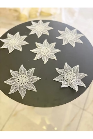 6'lı Dantel Kahve Sunumluğu 15x15 Cm Asorti Desenli Şık Bardak Altlığı Ckhmtgskmjxfaswx6n1 Diğer