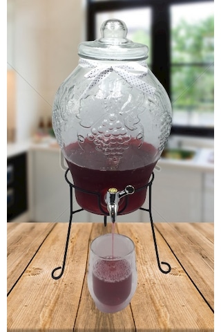 Perotti Şerbetlik 6 L Ayaklı Musluklu Cam Su Sebili