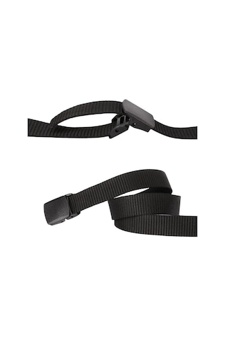 Çantachım Anti Alerjik Plastik Tokalı Taktikal Tarz Bez Kemer Siyah