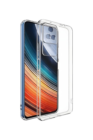 Xiaomi Poco F4 Kılıf Kamera Korumalı Süper Silikon Kılıf Renksiz