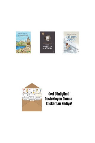 İstanbul İstanbul Ciltli + Kaybolan Romanlar + Elli Kuruş Çikolata + Okuma Sticker'ları