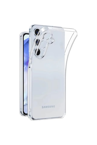 Logis Samsung Galaxy Uyumlu A56 Kılıf Süper Silikon Şeffaf Şeffaf