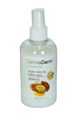 Keratinli Argan Özlü Saç Bakım Sütü Hızlı Saç Uzamasına Etkili 250 Ml