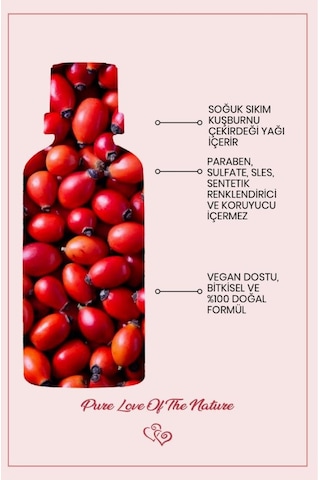 Bade Natural Aydınlatıcı ve Leke Karşıtı Kuşburnu Çekirdeği Yağı 30 ML