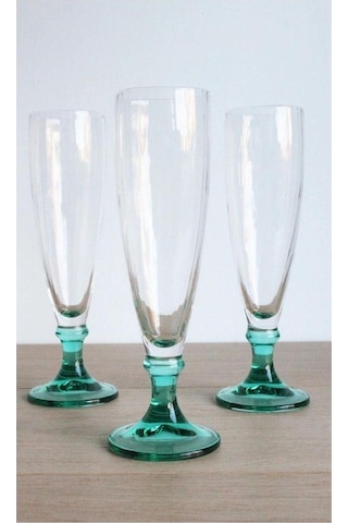 Bormıolı Rocco Cam Kadeh,şarap,şampanya Bardak Seti 6 Adet Italyan Tasarım 4,5x4,5x17cm