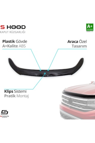S-dizayn Mercedes Vito Abs Plastik Kaput Rüzgarlığı 2014-2019 A+kalite