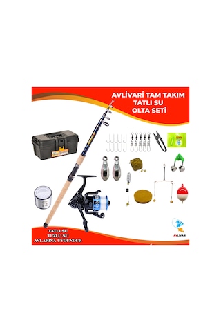 Albastar Celtic 300 Cm 100-300 Gr - Avlivari Ecco 5000 Olta Makinası Tam Takım Tatlı Su Olta Seti-9608