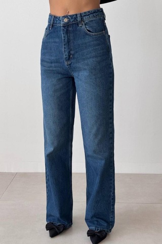 Lacarino 7714 W.leg Kadın Jean Pantolon Dark Blue