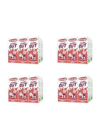 Yörükoğlu Çilekli Süt 180 Ml X 24 Adet