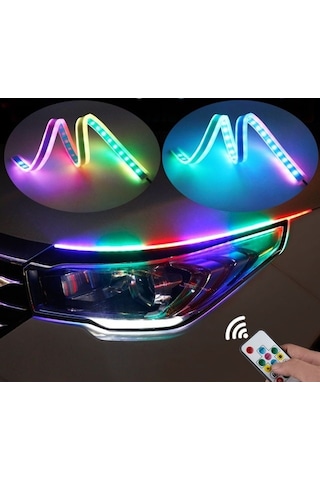 Far üstü RGB Kumandalı LED tasarımı Kayar
