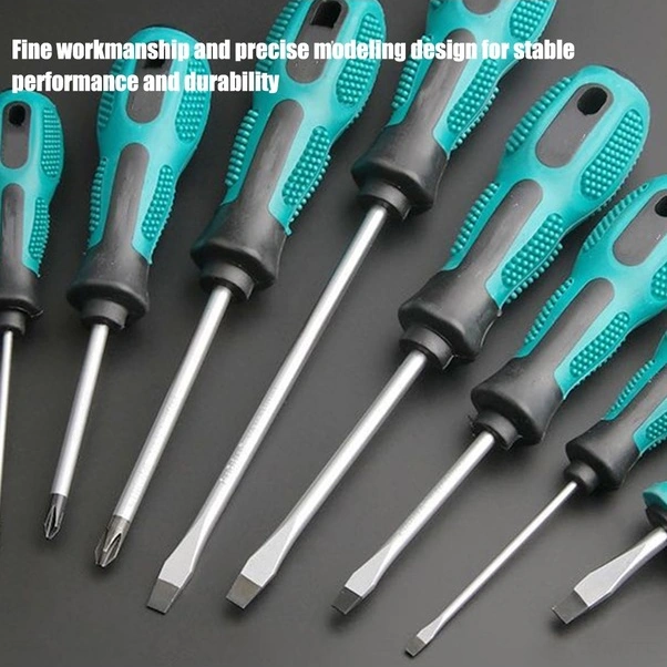 Fortunelane Manyetik Uçlu Krom Vanadyum Çelik Tornavida Seti - 12 Adet Ev Aletleri Tamir Kiti