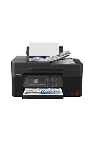 Canon Pıxma G4470 Renkli Mürekkep Mega Tanklı Yazıcı Tarayıcı Fotokopi Fax Wifi Bulut Adf Mürekkep