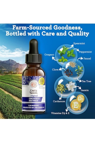 Gurunanda Original Wild Mint Flavor Konsantre Ağız Bakım Suyu 59ml
