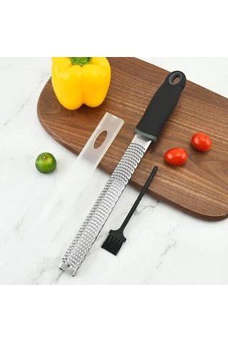 304 Paslanmaz Çelik Peynir Rendesi Çok İşlevli Çikolata Limon Tel Kesici Plastik Kaymaz Saplı Mutfak Aletleri Sarı