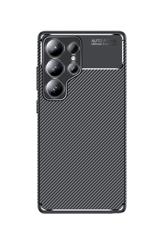Zore Samsung Galaxy S25 Ultra Uyumlu Kılıf Omsy Negro Silikon Kapak-siyah