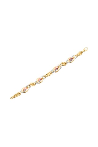 Tektaş - Altın 14 Ayar Hollow Bileklik N11.2582 Sarı Altın